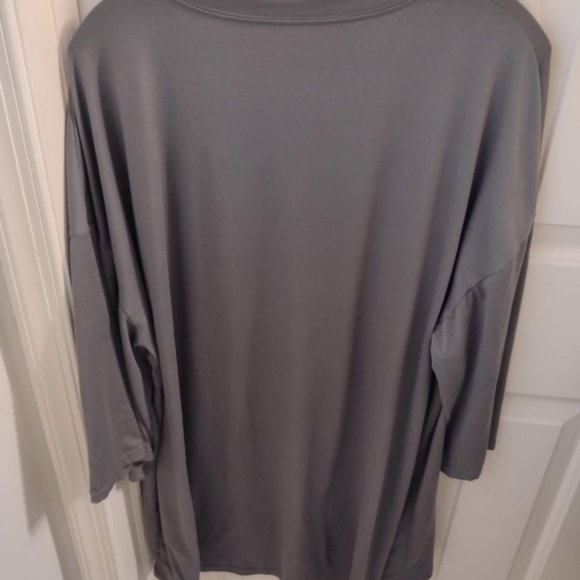 Women's 3x flowy top - grey green color - Ships fast! - Picture 2 of 2